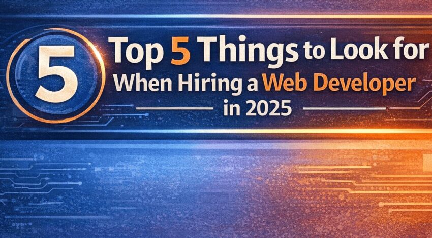Top 5 Things to Look for When Hiring a Web Developer in 2025